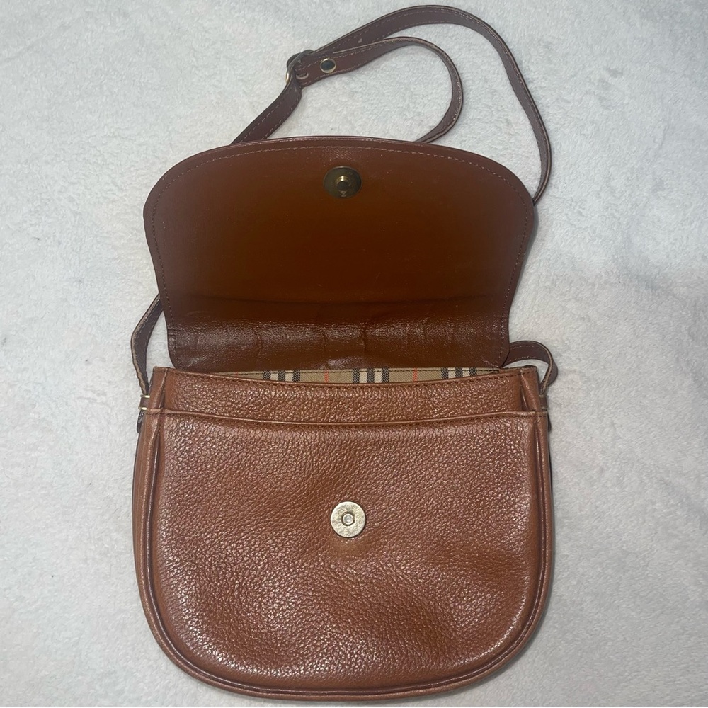 Brown Leather Burberrys Crossbody - Picture 15 of 16